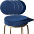 SINOSSO 4 Pcs Bar Stool Covers, Super Soft Velvet Dia.15.5"-18" Round Stretchy