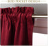 StangH Kitchen Red Scalloped Valance - 18 Inches Stylish Thermal Curtain Tiers for Dining Room/Bay Window