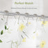 Amazer Shower Curtain Hooks - Decorative Rust Proof Stainless Steel Set of 12 for Bathroom Shower Rods