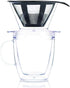 Bodum 12oz Pour Over Coffee Dripper Set - BPA-Free Plastic, Clear, with Double Wall Mug and Reusable Filter