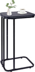 KJGKK C Shaped End Table, 27 Inches High Small Side Table for