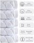 Set 35x70) BAGNO MILANO Turkish Cotton Bath Towels, Hand Towels - Soft Plush Jacquard Collection Luxury Towels (Latte
