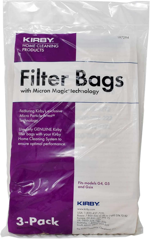 Kirby Vac Bags (9 Count) for Models G4, G5, and Gsix