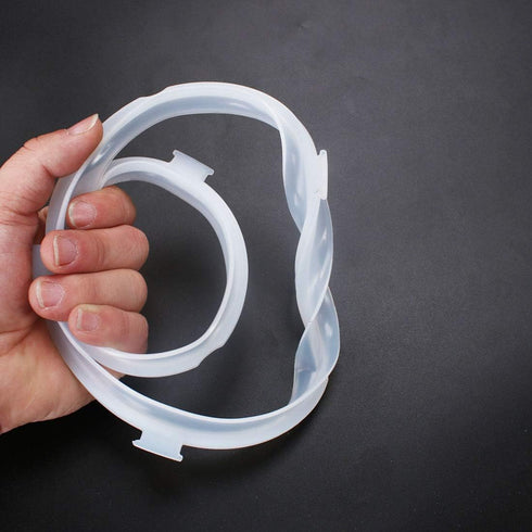uxcell Silicone Gasket Sealing Ring for Electric Cookers, 8.7 Inch Inner Diameter, Fits 5/6 QT Models, Set of 2