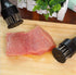Meat Tenderizer Tool with Ultra Sharp Stainless Steel Needle Blades, 2 Pack for Tenderizing BBQ, Marinade, Steak,
