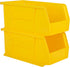 Hudson Exchange 11" x 5-1/2" x 5" Plastic Stackable Storage Bin and Hanging Container (Yellow)