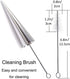 Non-stick Cream Horn Molds, Stainless Steel Cannoli Tubes Kit, Pack of 16 Baking Cones for Pastry
