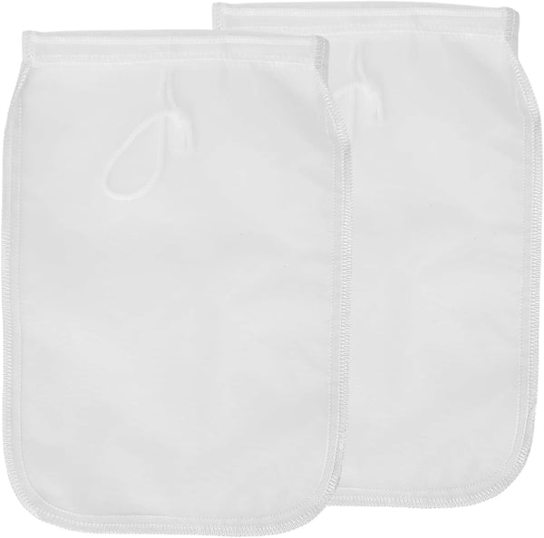 DAOGUAUNG 2 Pack Reusable 150 Micron Fine Mesh Bag Nut Milk Bag, Nylon