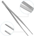 AHIER Stainless Steel Kitchen Tweezer, 8 Inch Long with Precision Serrated Tips for Cooking