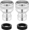 Dishwasher Faucet Adapter, 2 Pack Portable Washer Faucet Snap Adapter Connection Accessories for Male and Female