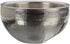 Hammered 6-Inch Stainless Steel Dual Angle Serving Bowl, Silver