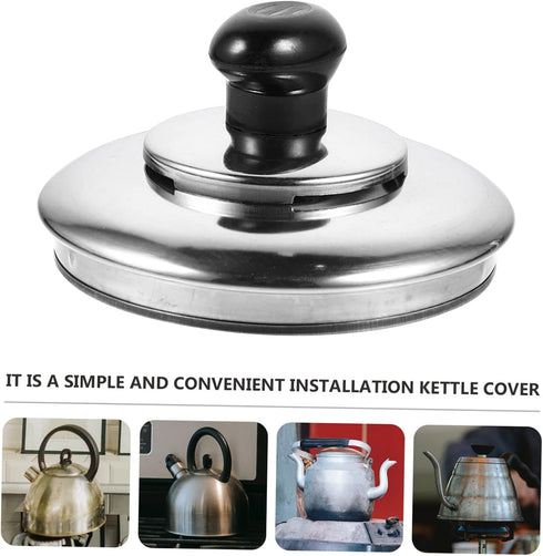 Stainless Steel Whistling Kettle Replacement Lid, Universal Tea Kettle Cover for Home, Office, Coffee Shop, Restaurant