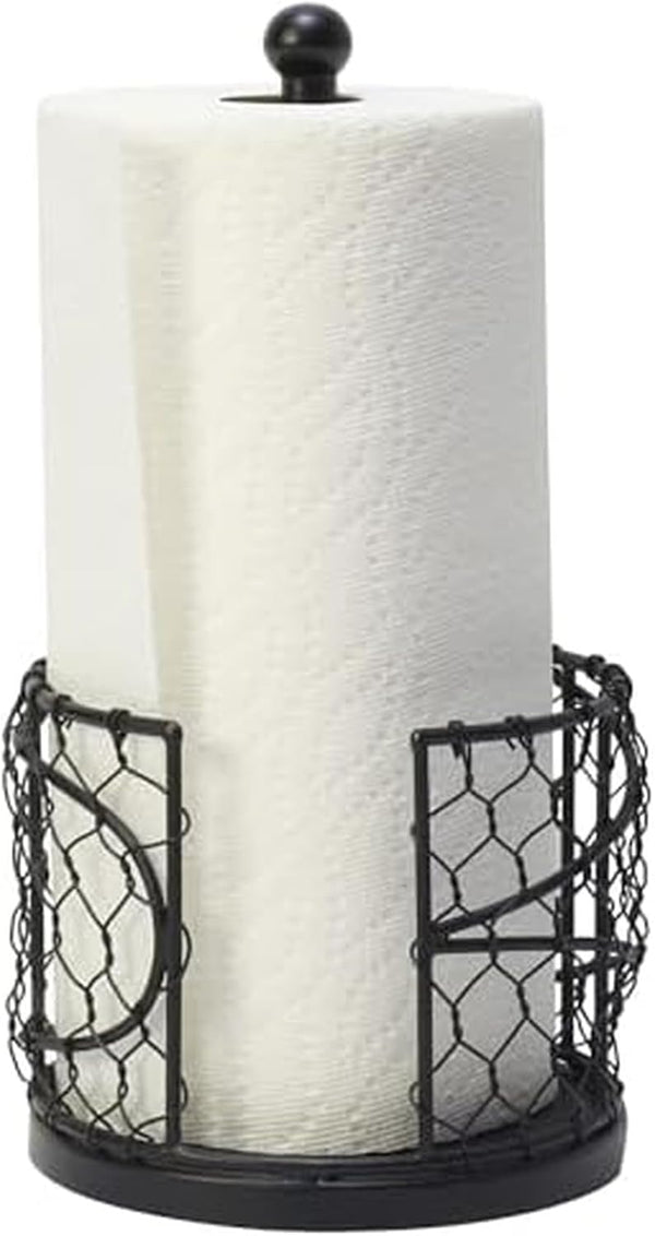 Mikasa Gourmet Basics Farmer's Market Paper Towel Holder, 12.75-Inch - Decorative Iron
