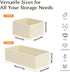 Set 4 Closet DIMJ Drawer Organizers Clothes, of Dresser Organizer Bins, Fabric Organizers and Storage, Shallow Drawer