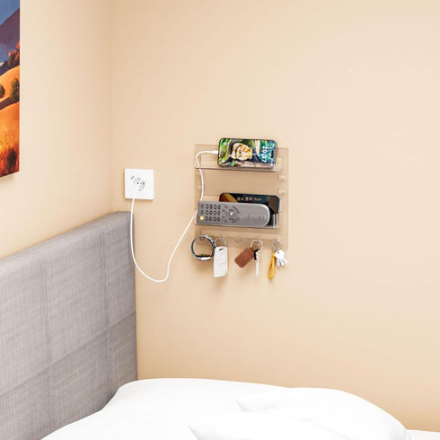 Yieach Bedside Shelf for Dorm Bed,Rv,Small Room and Nightstand,Wall Mounted Floating Shelves and Bedside Wall Organizer
