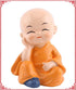 Hztyyier 4Pcs Monks Figurine, Cute Kongfu Monks Car Interior Display Decoration, Dashboard Ornament Home Decor