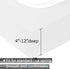 Box Spring Cover Queen Size, Jersey Knit & Stretchy Wrap Around Bed Skirt for Hotel & Home, White