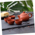 1 Set Purple Clay Teapot Set, Travel Chinese Tea Set with Teapot and Cup for Grace Tea Ceremony Accessories