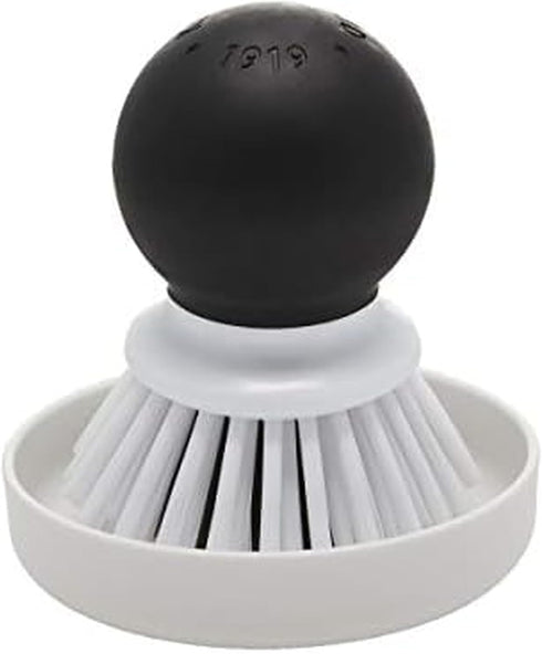 KitchenAid Palm Brush with Dish Tray to Keep Countertops Dry and Clean,