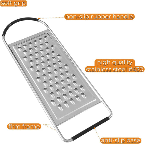 Flat Coarse Grater, SALT Stainless Steel
