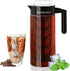 Mixpresso Cold Brew Maker for Iced Coffee and Tea, 44oz Glass Pitcher, Easy to Clean Reusable Mesh Filter