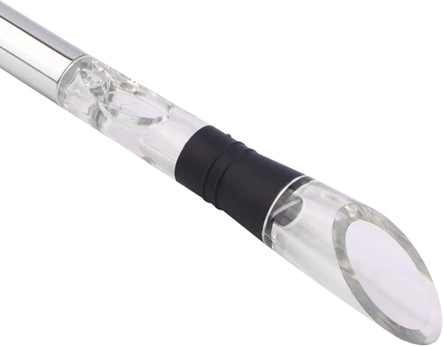 DERNORD 3-in-1 Wine Chiller, Stainless Steel Bottle Cooler Stick with Aerator and Pourer for Chilling Wine