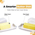 Clear Butter Dish with Lid, Easy Scoop Butter Keeper for Countertop, No Mess Lid, Dishwasher Safe