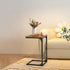 PayLessHere C-Shaped End Table Couch Table That Slide Under Small Side Tables for Sofa and Bed Large Desktop TV Tray
