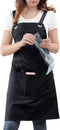 Kitchen Artist Apron for Chef - BBQ & Grill, 6 Deep Pockets, 100% Cotton, M-XXL