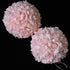 Idyllic 8 Inches Artificial Roses, Kissing Flower Balls, DIY Wedding Bouquets Party Decorations, Set of 2, Pink