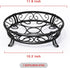 11.8 Inches, Yimobra Metal Plant Stand for Outdoor Indoor, Heavy Duty Flower Pots Holder Rustproof Wrought Iron Planter