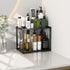 DwellDeal 2 Counter Countertop Tier Bathroom Organizer, Rectangular Vanity Organizer Shelf, Skincare and Makeup Storage