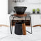 ChefWave Artisan Series Pour-Over Coffee Maker Set, 1-2 Cup Personal Size with Ceramic Cone, Wood Ring, Stainless Steel
