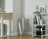 3 FIDUCIAL HOME Tiers Small Bookshelf for Small Spaces White Mini Short Book Shelf Low Open Bookcase Easy Assemble