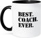 3dRose Best Coach Ever Mug, 1 Count (Pack of 1) - Black