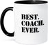 3dRose Best Coach Ever Mug, 1 Count (Pack of 1) - Black