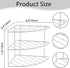 yaenoei 3-Tier Countertop (2, Kitchen Details Corner Shelf Organizer | Cabinet & Storage | Plates | Cups | Bowls White)
