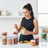 8 Pack 16oz 10 oz ColoVie Overnight Oats Containers with Lids, Chia Seed Pudding Jars, Stackable Mason Jars