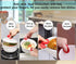 YYP Silicone Pot Holders, Heat Resistant Mini Mitts, Cooking Pinch Grips for Kitchen - Set of 3, Red