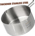 Kichvoe 125ML Stainless Steel Saucepan, Double Spout Oil Pan for Milk Warming and Frothing