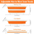 Collapsible Cutting Board, Foldable Chopping Board with Colander, Multifunctional Kitchen Vegetable Washing