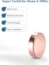 SMARTAKE 45 Pcs Small Round Refrigerator Magnets, 10x2.6mm Neodymium Office Magnets for Fridge, Whiteboard, Rose Gold