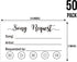 50 Request a Recipe Card for Bridal Shower - Invitation Insert for Wedding or Baby Shower, Size 3.5" x 2"