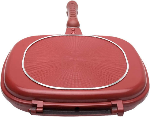 Square Double Sided Frying Pan, Non-stick Kitchen Baking Pancake Pan, Indoor/Outdoor Camping Sandwich Toaster Grill