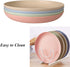 Wheat Straw Plates Set, Lightweight Unbreakable Dinner Dishes, Dishwasher & Microwave Safe (Large 4 Pack 8')