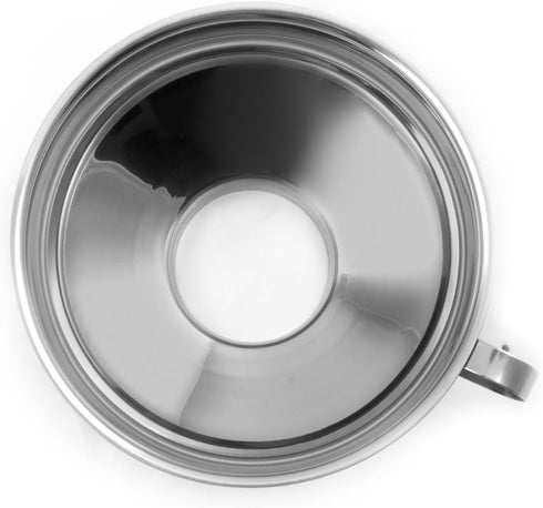 Farm to Table Stainless Steel Wide Mouth Canning Funnel, 5.75-Inch Metallic