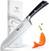 MAD SHARK 8-inch Kitchen Knife, Chef's Santoku Knife, German High Carbon Stainless Steel, Super Sharp with Gift Box