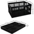 Utiao 34 3 Packs Quart Collapsible Storage Bins, Folding Crate, Milk Crate