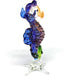ZOOCRAFT Blown Glass Seahorse Figurine, Purple Collectible Miniature Aquarium Home Decor
