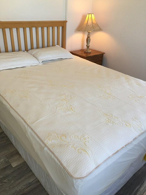 21 inch (Calking(78x84)) OctoRose Premium up to Deep Waterproof Fitted Sheet Mattress Cover Pad Protector.